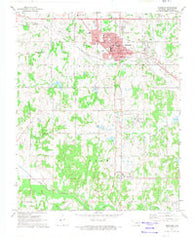 Seminole Oklahoma Historical topographic map, 1:24000 scale, 7.5 X 7.5 Minute, Year 1972