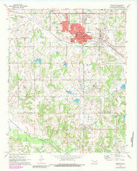 Seminole Oklahoma Historical topographic map, 1:24000 scale, 7.5 X 7.5 Minute, Year 1972