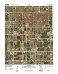 Sentinel Oklahoma Historical topographic map, 1:24000 scale, 7.5 X 7.5 Minute, Year 2012