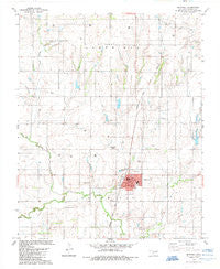 Sentinel Oklahoma Historical topographic map, 1:24000 scale, 7.5 X 7.5 Minute, Year 1984
