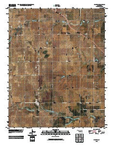 Sharon Oklahoma Historical topographic map, 1:24000 scale, 7.5 X 7.5 Minute, Year 2010