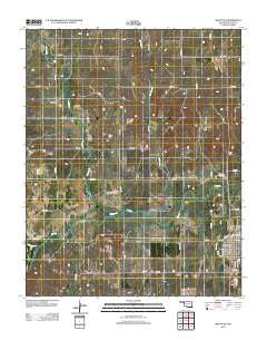 Shattuck Oklahoma Historical topographic map, 1:24000 scale, 7.5 X 7.5 Minute, Year 2012
