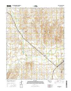 Shattuck Oklahoma Current topographic map, 1:24000 scale, 7.5 X 7.5 Minute, Year 2016