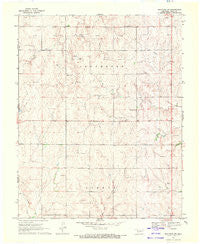 Shattuck NW Oklahoma Historical topographic map, 1:24000 scale, 7.5 X 7.5 Minute, Year 1969