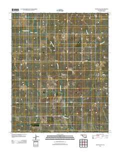 Shattuck NE Oklahoma Historical topographic map, 1:24000 scale, 7.5 X 7.5 Minute, Year 2012