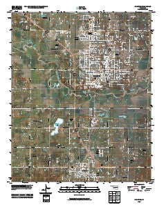 Shawnee Oklahoma Historical topographic map, 1:24000 scale, 7.5 X 7.5 Minute, Year 2010