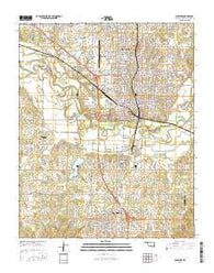 Shawnee Oklahoma Current topographic map, 1:24000 scale, 7.5 X 7.5 Minute, Year 2016