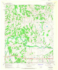 Shawnee NE Oklahoma Historical topographic map, 1:24000 scale, 7.5 X 7.5 Minute, Year 1967