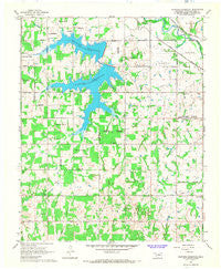 Shawnee Reservoir Oklahoma Historical topographic map, 1:24000 scale, 7.5 X 7.5 Minute, Year 1966