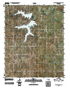 Shawnee Reservoir Oklahoma Historical topographic map, 1:24000 scale, 7.5 X 7.5 Minute, Year 2009