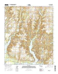 Shay Oklahoma Current topographic map, 1:24000 scale, 7.5 X 7.5 Minute, Year 2016