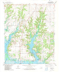 Shay Oklahoma Historical topographic map, 1:24000 scale, 7.5 X 7.5 Minute, Year 1982