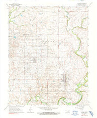 Shidler Oklahoma Historical topographic map, 1:24000 scale, 7.5 X 7.5 Minute, Year 1964