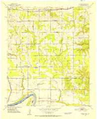 Shoals Oklahoma Historical topographic map, 1:24000 scale, 7.5 X 7.5 Minute, Year 1951
