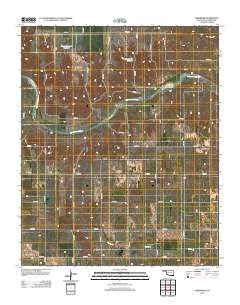 Shrewder Oklahoma Historical topographic map, 1:24000 scale, 7.5 X 7.5 Minute, Year 2012