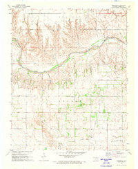 Shrewder Oklahoma Historical topographic map, 1:24000 scale, 7.5 X 7.5 Minute, Year 1971