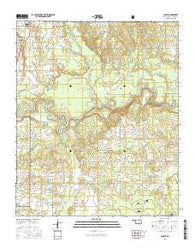 Shults Oklahoma Current topographic map, 1:24000 scale, 7.5 X 7.5 Minute, Year 2016