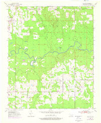 Shults Oklahoma Historical topographic map, 1:24000 scale, 7.5 X 7.5 Minute, Year 1950