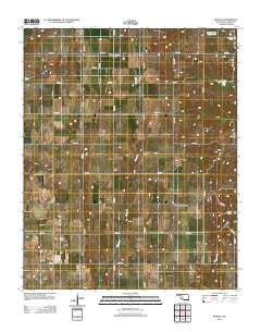 Sickles Oklahoma Historical topographic map, 1:24000 scale, 7.5 X 7.5 Minute, Year 2012