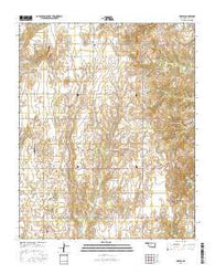 Sickles Oklahoma Current topographic map, 1:24000 scale, 7.5 X 7.5 Minute, Year 2016