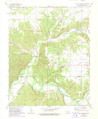 Siloam Springs NW Oklahoma Historical topographic map, 1:24000 scale, 7.5 X 7.5 Minute, Year 1972