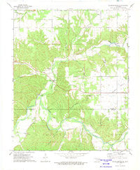Siloam Springs NW Oklahoma Historical topographic map, 1:24000 scale, 7.5 X 7.5 Minute, Year 1972