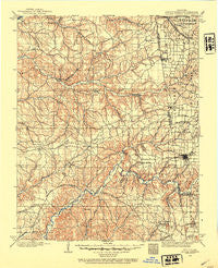 Siloam Springs Oklahoma Historical topographic map, 1:125000 scale, 30 X 30 Minute, Year 1899