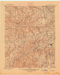 Siloam Springs Oklahoma Historical topographic map, 1:125000 scale, 30 X 30 Minute, Year 1904