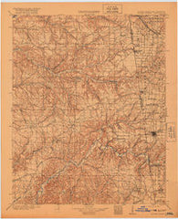 Siloam Springs Oklahoma Historical topographic map, 1:125000 scale, 30 X 30 Minute, Year 1904