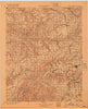 Siloam Springs Oklahoma Historical topographic map, 1:125000 scale, 30 X 30 Minute, Year 1904