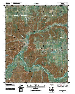 Siloam Springs NW Oklahoma Historical topographic map, 1:24000 scale, 7.5 X 7.5 Minute, Year 2010