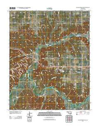 Siloam Springs NW Oklahoma Historical topographic map, 1:24000 scale, 7.5 X 7.5 Minute, Year 2012