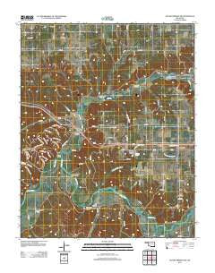 Siloam Springs NW Oklahoma Historical topographic map, 1:24000 scale, 7.5 X 7.5 Minute, Year 2012