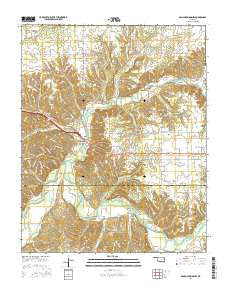 Siloam Springs NW Oklahoma Current topographic map, 1:24000 scale, 7.5 X 7.5 Minute, Year 2016
