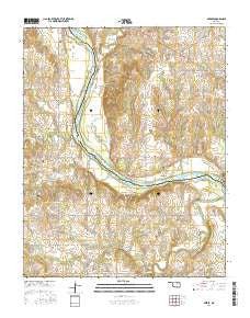 Skedee Oklahoma Current topographic map, 1:24000 scale, 7.5 X 7.5 Minute, Year 2016