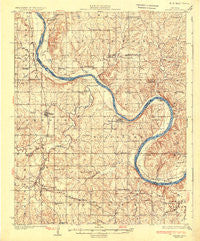Skedee Oklahoma Historical topographic map, 1:62500 scale, 15 X 15 Minute, Year 1931