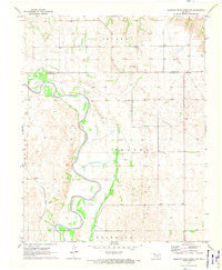 Sleeping Bear Creek SW Oklahoma Historical topographic map, 1:24000 scale, 7.5 X 7.5 Minute, Year 1970