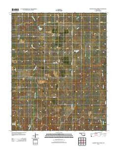Sleeping Bear Creek Oklahoma Historical topographic map, 1:24000 scale, 7.5 X 7.5 Minute, Year 2012