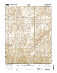 Sleeping Bear Creek Oklahoma Current topographic map, 1:24000 scale, 7.5 X 7.5 Minute, Year 2016