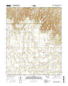 Sleeping Bear Creek SE Oklahoma Current topographic map, 1:24000 scale, 7.5 X 7.5 Minute, Year 2016