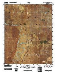 Sleeping Bear Creek SW Oklahoma Historical topographic map, 1:24000 scale, 7.5 X 7.5 Minute, Year 2010