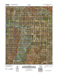 Sleeping Bear Creek SW Oklahoma Historical topographic map, 1:24000 scale, 7.5 X 7.5 Minute, Year 2012