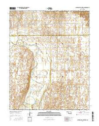 Sleeping Bear Creek SW Oklahoma Current topographic map, 1:24000 scale, 7.5 X 7.5 Minute, Year 2016