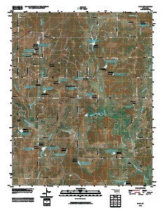 Slick Oklahoma Historical topographic map, 1:24000 scale, 7.5 X 7.5 Minute, Year 2009
