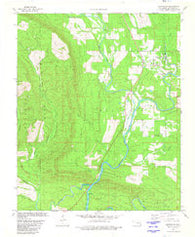 Smithville Oklahoma Historical topographic map, 1:24000 scale, 7.5 X 7.5 Minute, Year 1981