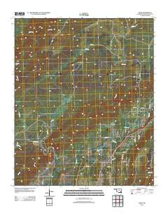 Snow Oklahoma Historical topographic map, 1:24000 scale, 7.5 X 7.5 Minute, Year 2012