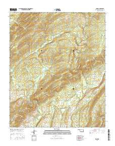 Snow Oklahoma Current topographic map, 1:24000 scale, 7.5 X 7.5 Minute, Year 2016