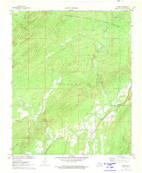 Snow Oklahoma Historical topographic map, 1:24000 scale, 7.5 X 7.5 Minute, Year 1972