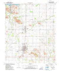 Snyder Oklahoma Historical topographic map, 1:24000 scale, 7.5 X 7.5 Minute, Year 1991