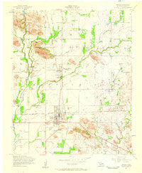 Snyder Oklahoma Historical topographic map, 1:24000 scale, 7.5 X 7.5 Minute, Year 1956